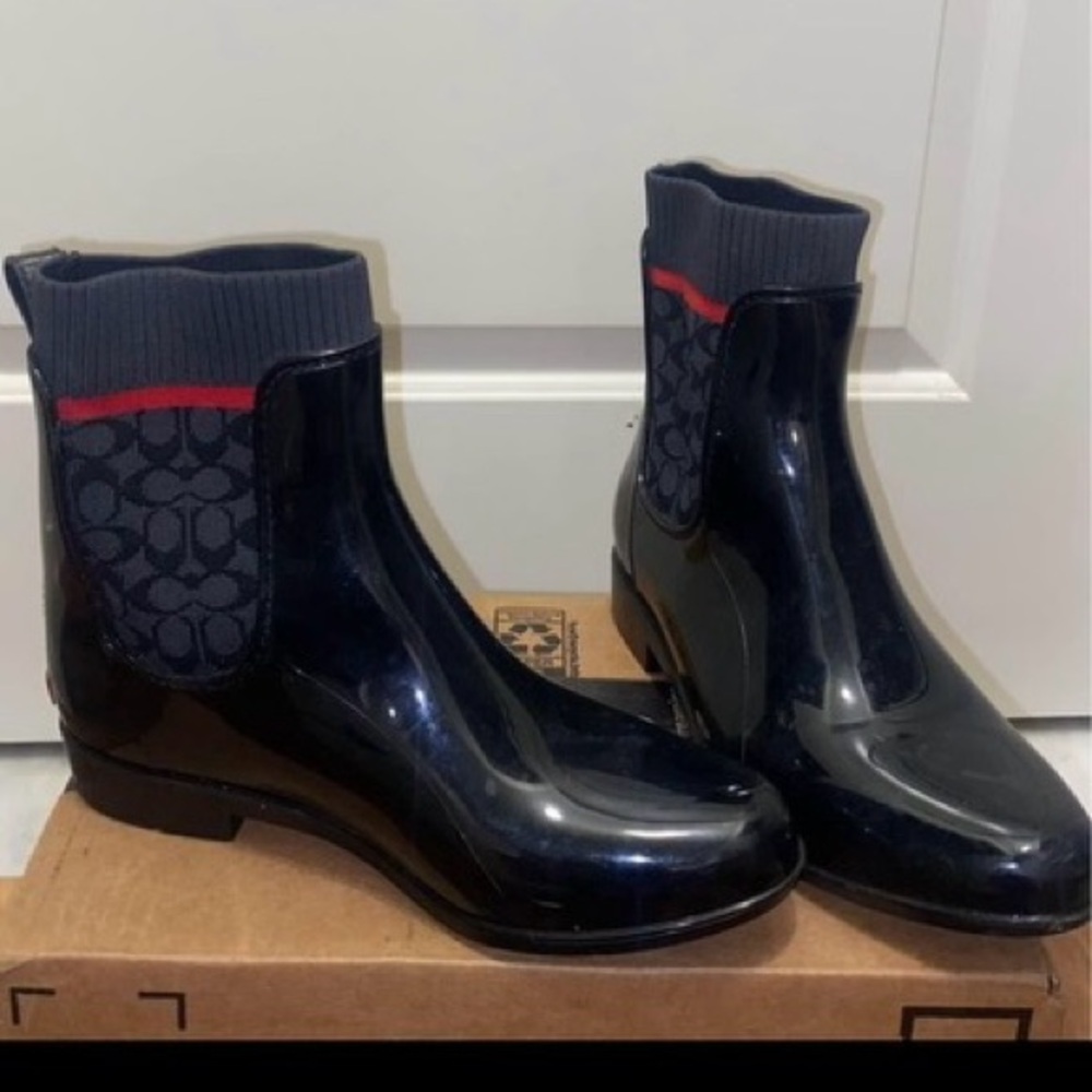 Coach rain boots